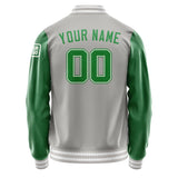 Custom Gray Emerald Green Jacket Jb0404240418241818