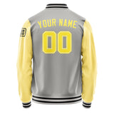 Custom Gray Light Yellow Jacket Jb0404260417261817