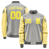 Custom Gray Light Yellow Jacket