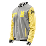 Custom Gray Light Yellow Jacket Jb0404260417261817