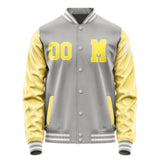 Custom Gray Light Yellow Jacket Jb0404260418261818