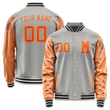 Custom Gray Orange Jacket Jb0404280417281817