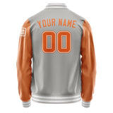 Custom Gray Orange Jacket Jb0404280418281818