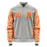 Custom Gray Orange Jacket Jb0404280418281818