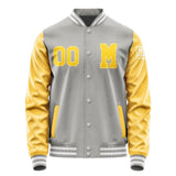 Custom Gray Gold Jacket Jb0404300418301818