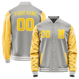 Custom Gray Gold Jacket Jb0404300418301818