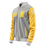 Custom Gray Gold Jacket Jb0404300418301818