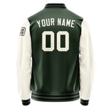 Custom Dark Green Cream Jacket Jb0606030617031817