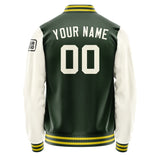 Custom Dark Green Cream Jacket Jb0606030626031817