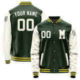 Custom Dark Green Cream Jacket Jb0606030626031817