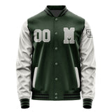 Custom Dark Green Gray Jacket Jb0606040617041817