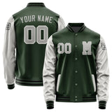 Custom Dark Green Gray Jacket Jb0606040617041817