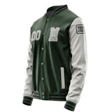 Custom Dark Green Gray Jacket Jb0606040617041817