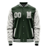 Custom Dark Green Gray Jacket Jb0606040618041818