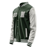 Custom Dark Green Gray Jacket Jb0606040618041818