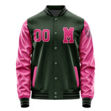 Custom Dark Green Pink Jacket Jb0606130617131817