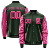 Custom Dark Green Pink Jacket Jb0606130617131817