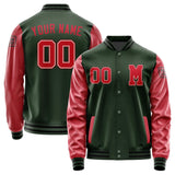 Custom Dark Green Red Jacket Jb0606140617141817