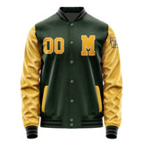 Custom Dark Green Yellow Jacket Jb0606190617191817