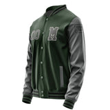 Custom Dark Green Dark Grey Jacket Jb0606200617201817