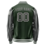 Custom Dark Green Dark Grey Jacket Jb0606200618201818