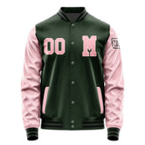 Custom Dark Green Light Pink Jacket Jb0606210617211817