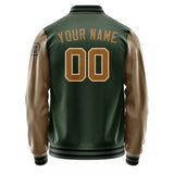 Custom Dark Green Khaki Jacket Jb0606220617221817