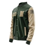 Custom Dark Green Light Khaki Jacket Jb0606250617251817