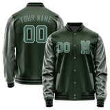 Custom Dark Green Blue Green Jacket Jb0606270617271817