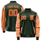 Custom Dark Green Orange Jacket Jb0606280617281817