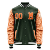 Custom Dark Green Orange Jacket Jb0606280618281818