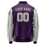 Custom Purple Gray Jacket Jb0707040717041817