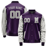 Custom Purple Gray Jacket Jb0707040717041817