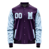 Custom Purple Light Blue Jacket Jb0707080717081817