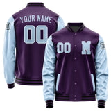 Custom Purple Light Blue Jacket Jb0707080717081817