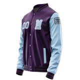 Custom Purple Light Blue Jacket Jb0707080717081817