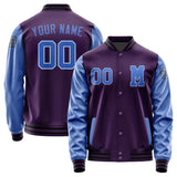 Custom Purple Sky Blue Jacket Jb0707090717091817