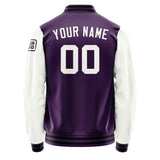 Custom Purple White Jacket Jb0707180717181817