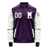 Custom Purple White Jacket Jb0707180717181817