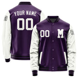 Custom Purple White Jacket Jb0707180717181817