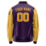 Custom Purple Yellow Jacket Jb0707190717191817