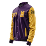 Custom Purple Yellow Jacket Jb0707190717191817