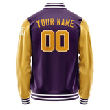 Custom Purple Yellow Jacket Jb0707190718191818