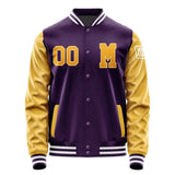 Custom Purple Yellow Jacket Jb0707190718191818