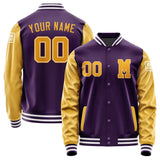 Custom Purple Yellow Jacket Jb0707190718191818