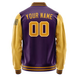 Custom Purple Yellow Jacket Jb0707190719191817