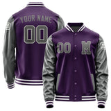 Custom Purple Dark Grey Jacket Jb0707200718201818