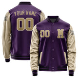 Custom Purple Light Khaki Jacket Jb0707250717251817