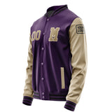 Custom Purple Light Khaki Jacket Jb0707250717251817