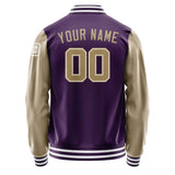 Custom Purple Light Khaki Jacket Jb0707250718251818